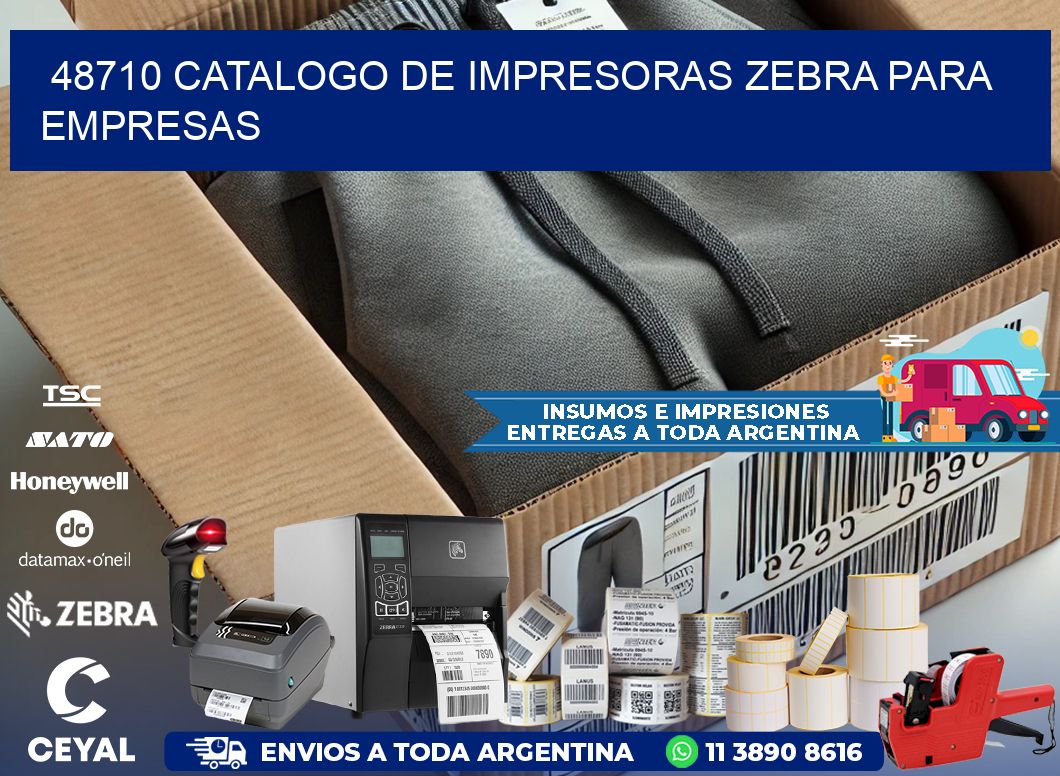 48710 catalogo de impresoras zebra para empresas