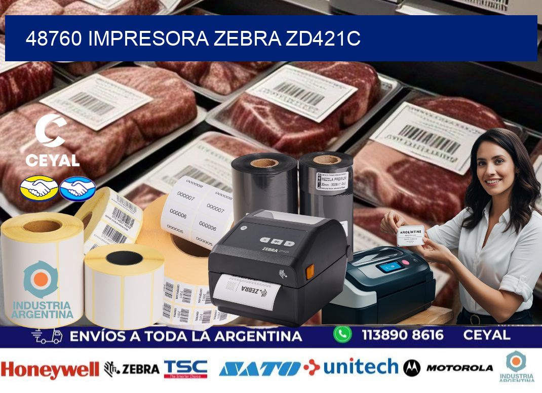 48760 Impresora Zebra zd421c