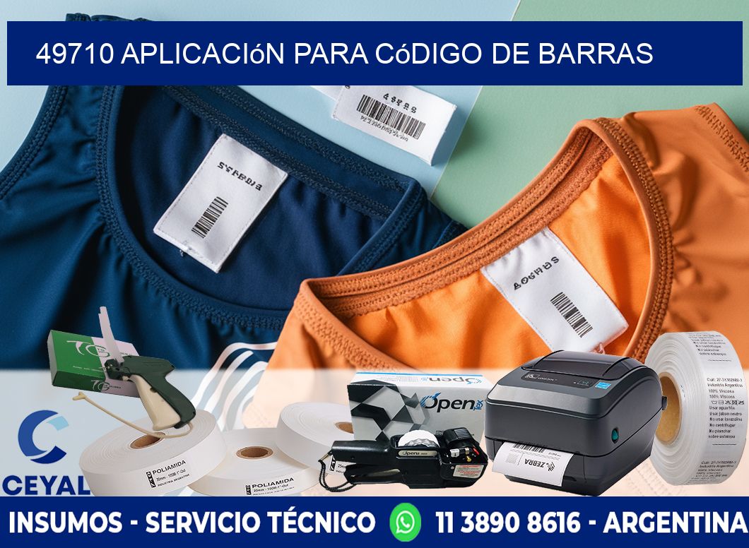 49710 Aplicación para código de barras