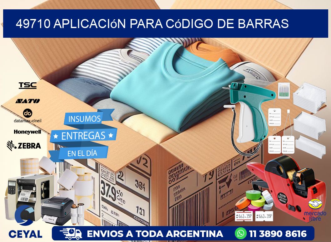 49710 Aplicación para código de barras