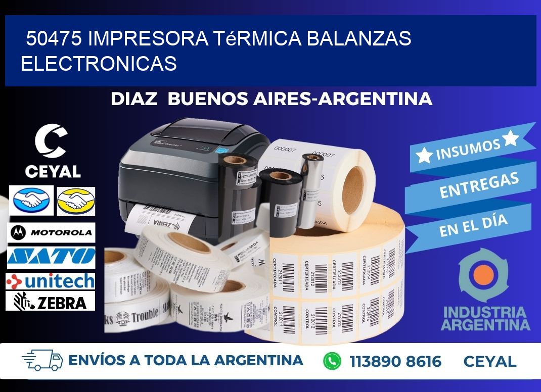 50475 impresora térmica balanzas electronicas