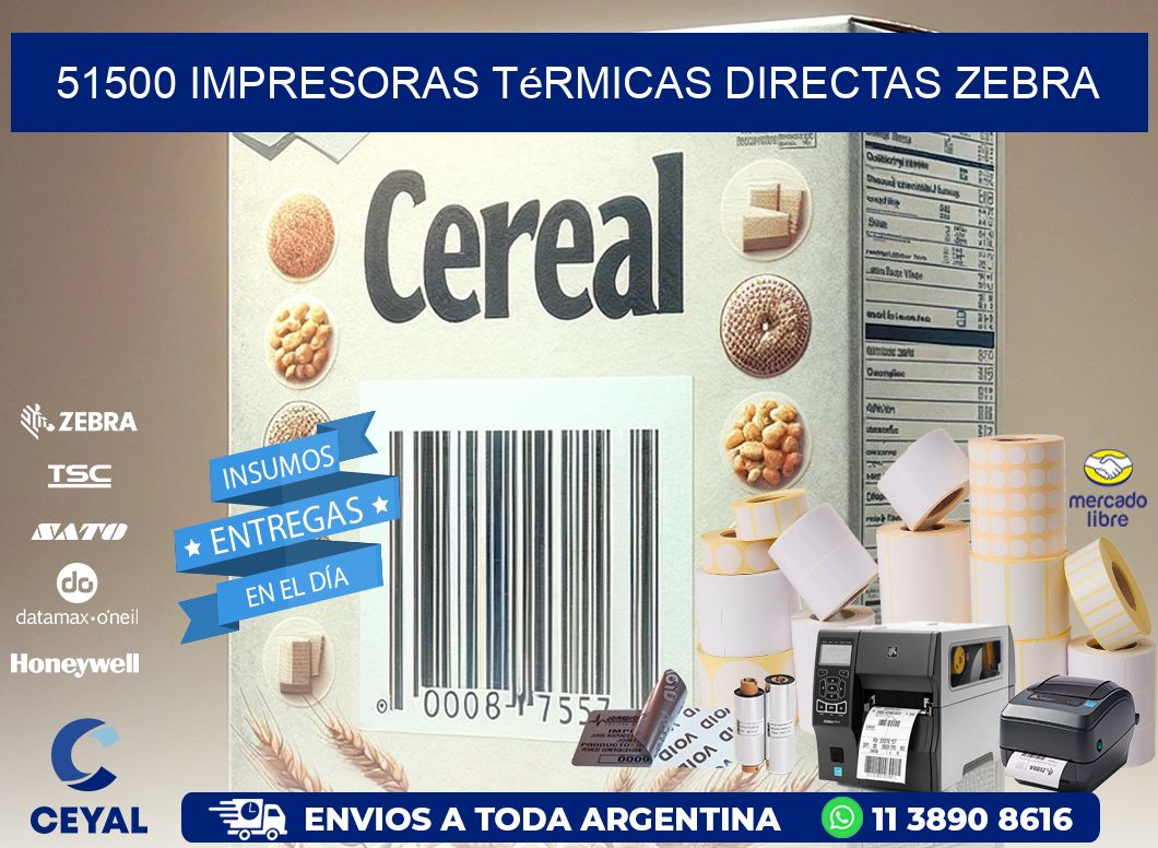 51500 impresoras térmicas directas zebra