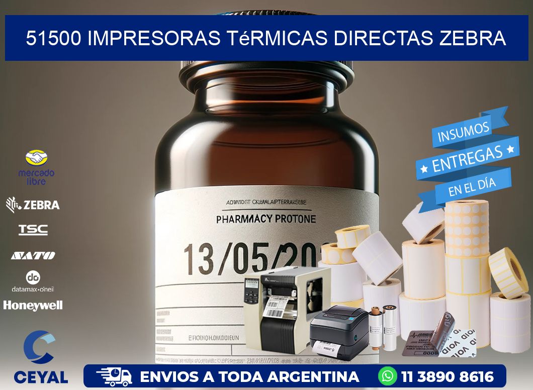 51500 impresoras térmicas directas zebra