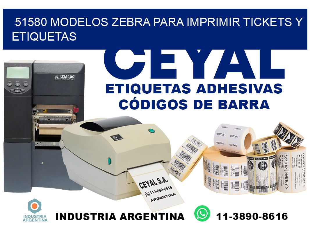 51580 modelos zebra para imprimir tickets y etiquetas
