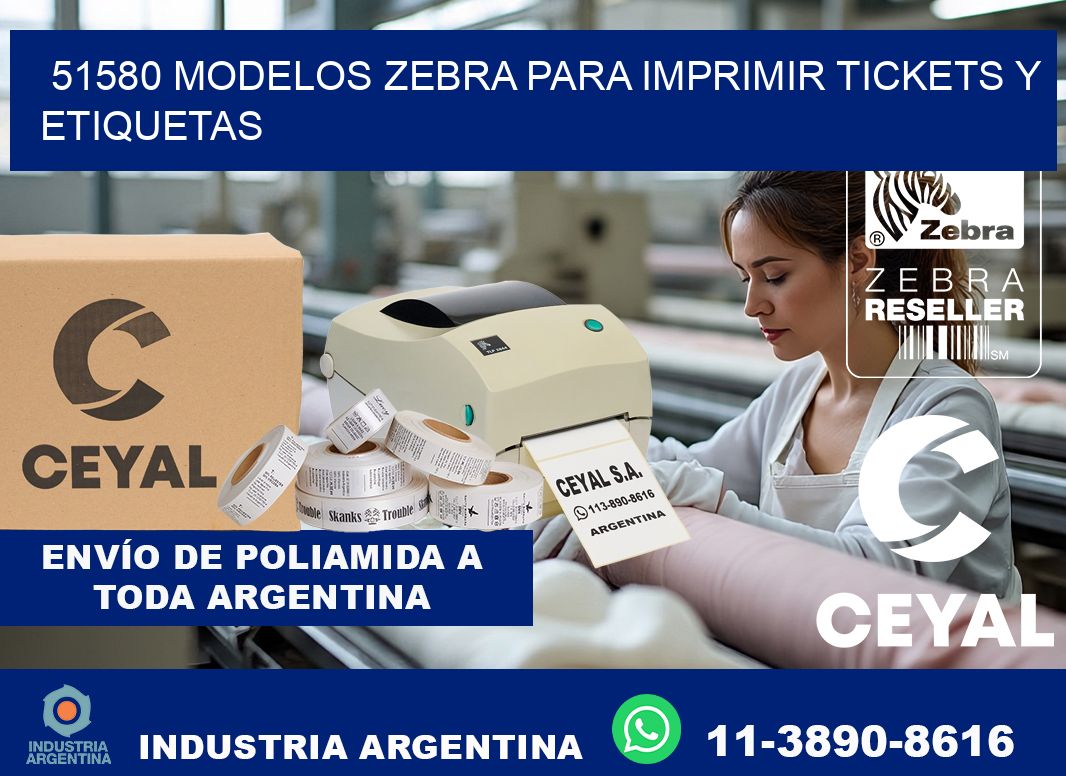 51580 modelos zebra para imprimir tickets y etiquetas