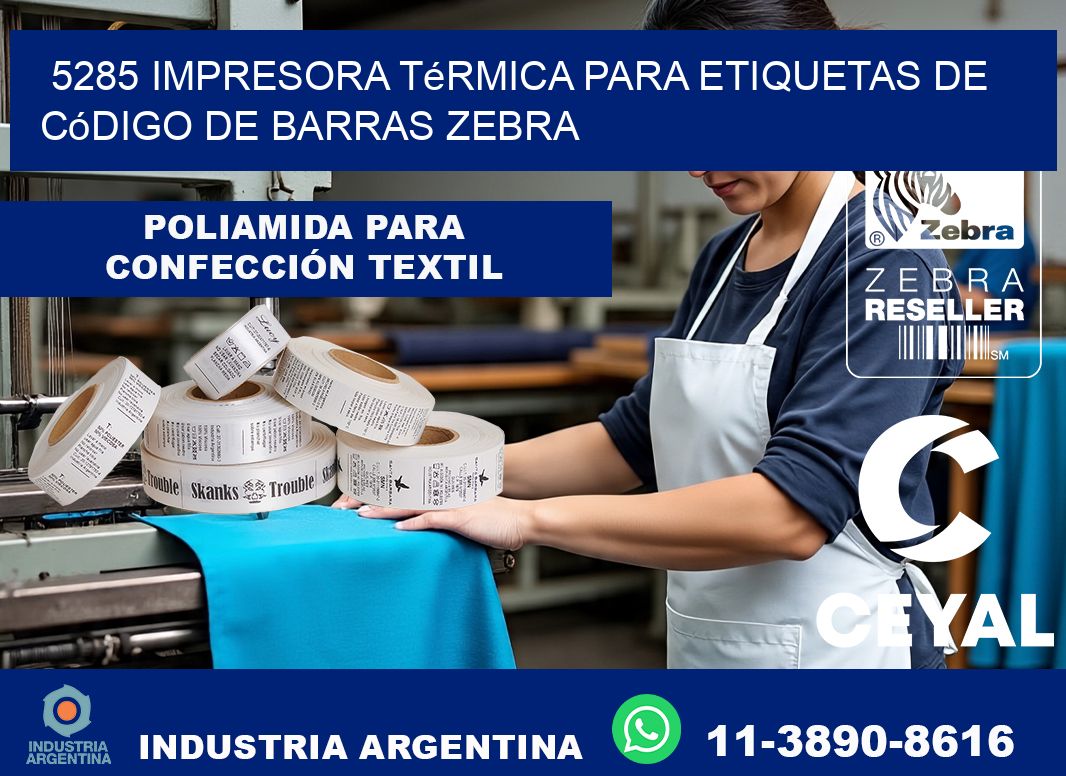 5285 impresora térmica para etiquetas de código de barras Zebra