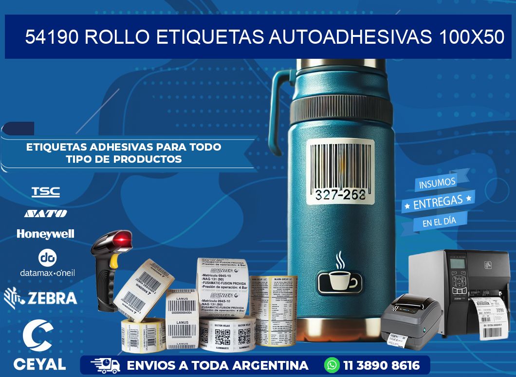 54190 Rollo Etiquetas autoadhesivas 100×50