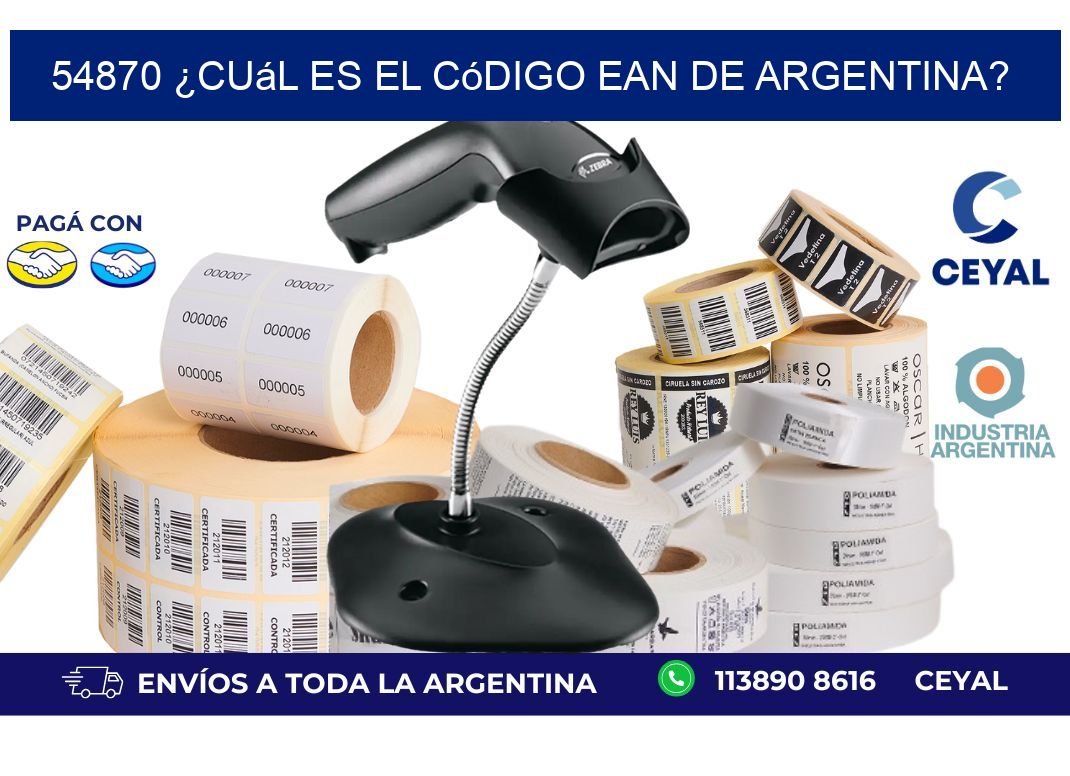 54870 ¿Cuál es el código EAN de Argentina?