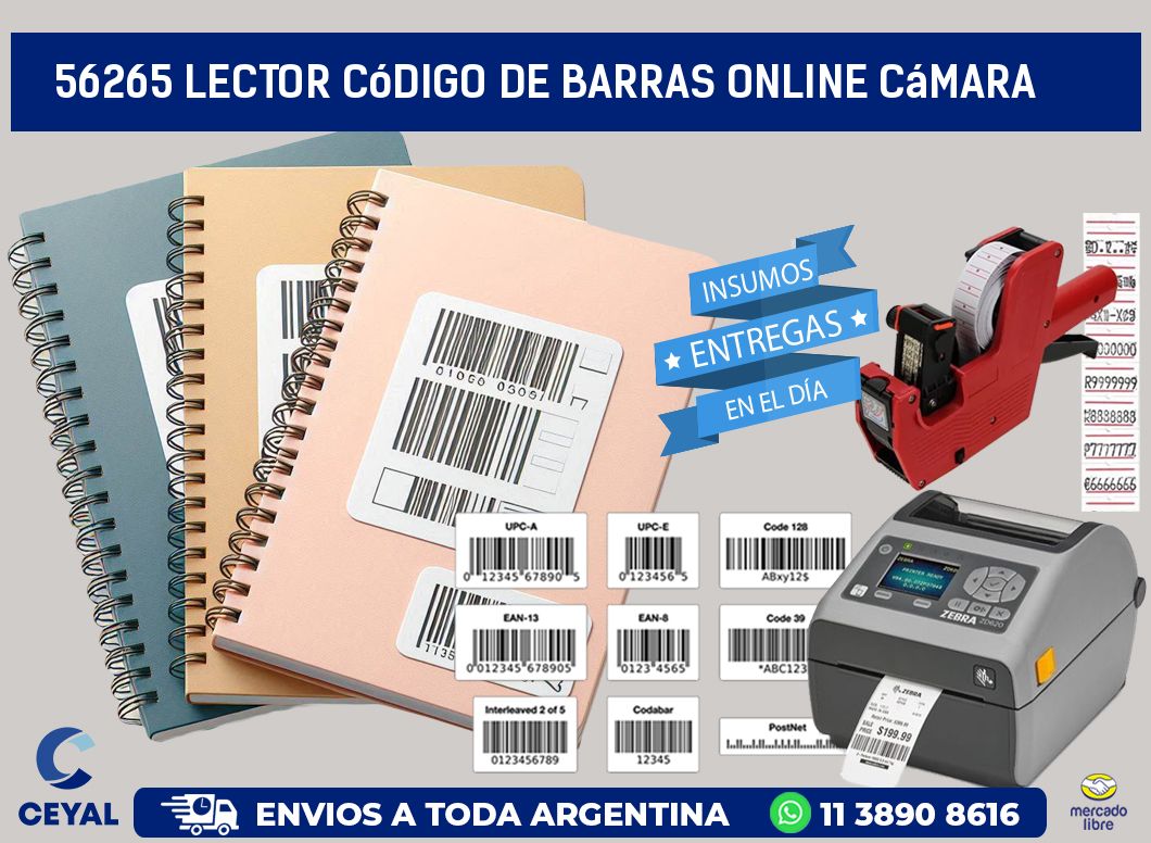 56265 Lector código de barras online cámara