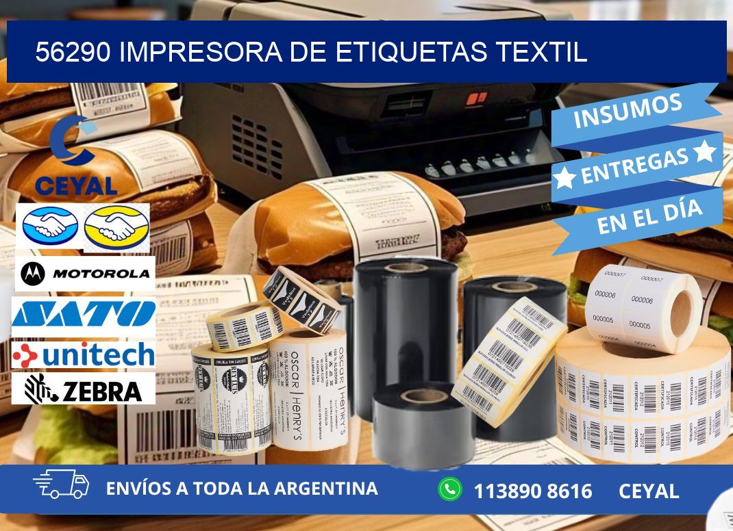 56290 Impresora de etiquetas textil