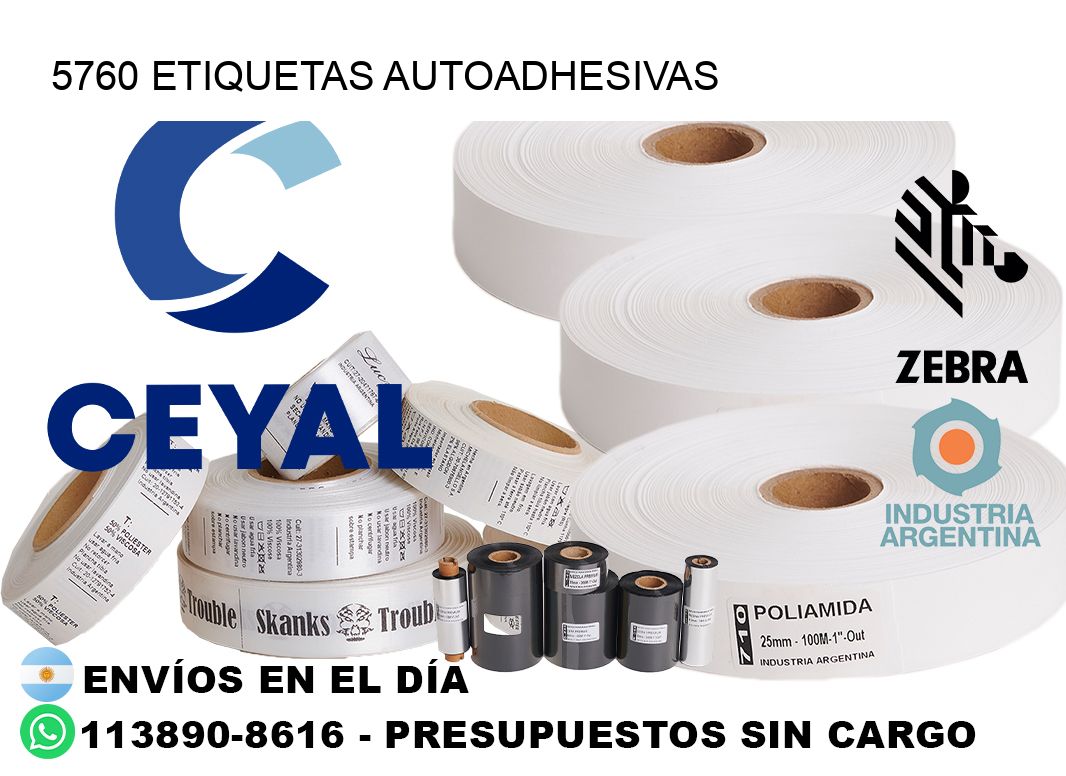 5760 Etiquetas autoadhesivas