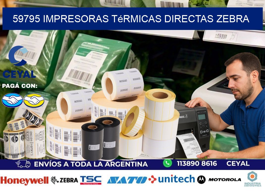 59795 impresoras térmicas directas zebra
