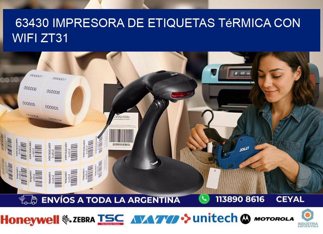 63430 impresora de etiquetas térmica con wifi ZT31