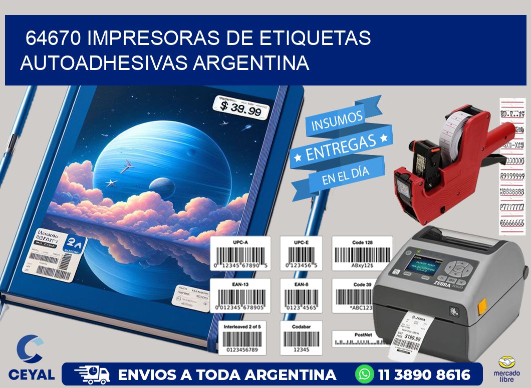 64670 Impresoras de etiquetas autoadhesivas argentina
