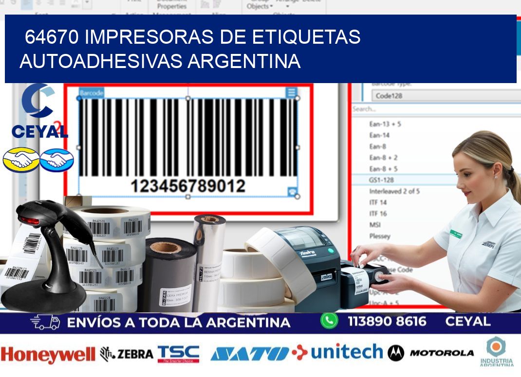 64670 Impresoras de etiquetas autoadhesivas argentina