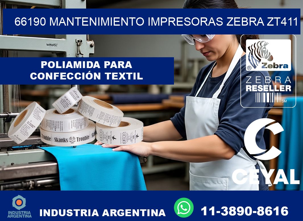 66190 mantenimiento impresoras zebra zt411