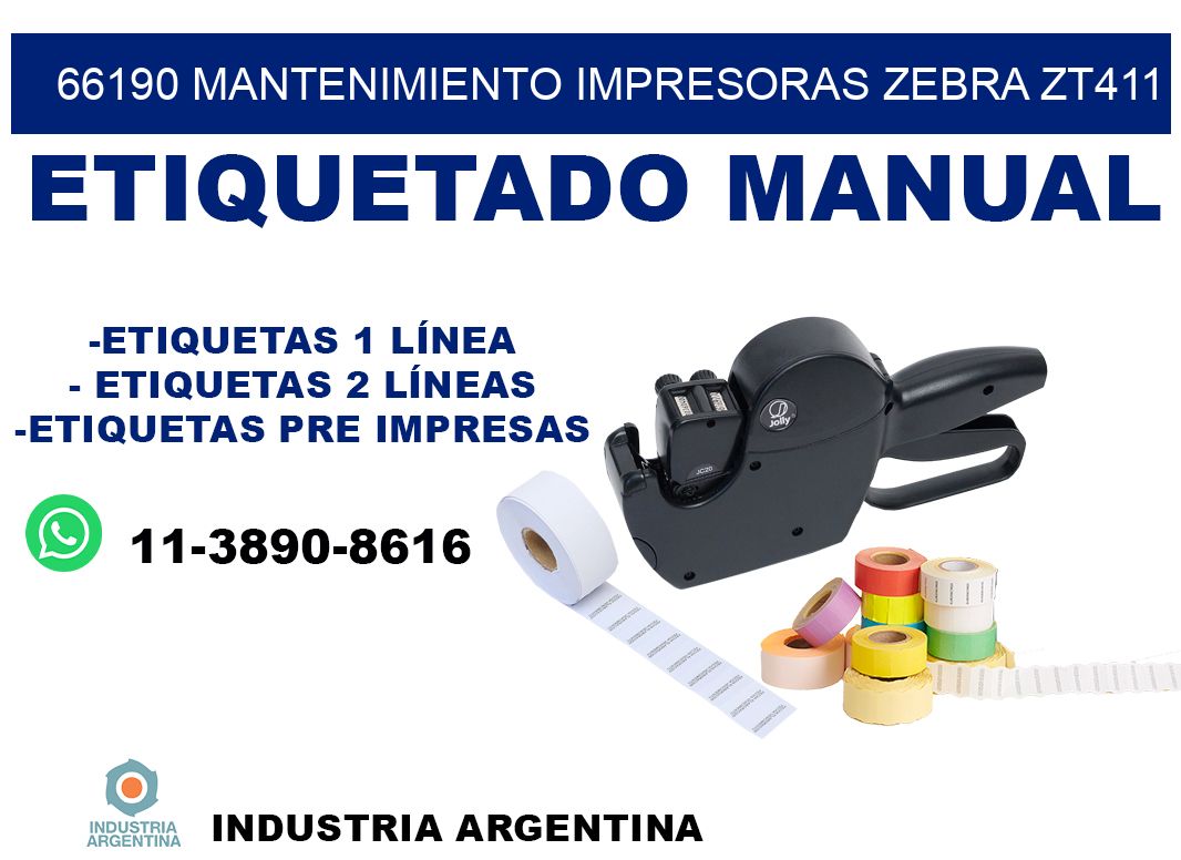 66190 mantenimiento impresoras zebra zt411