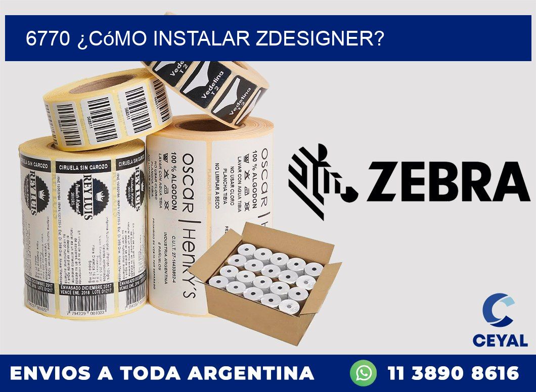 6770 ¿Cómo instalar ZDesigner?