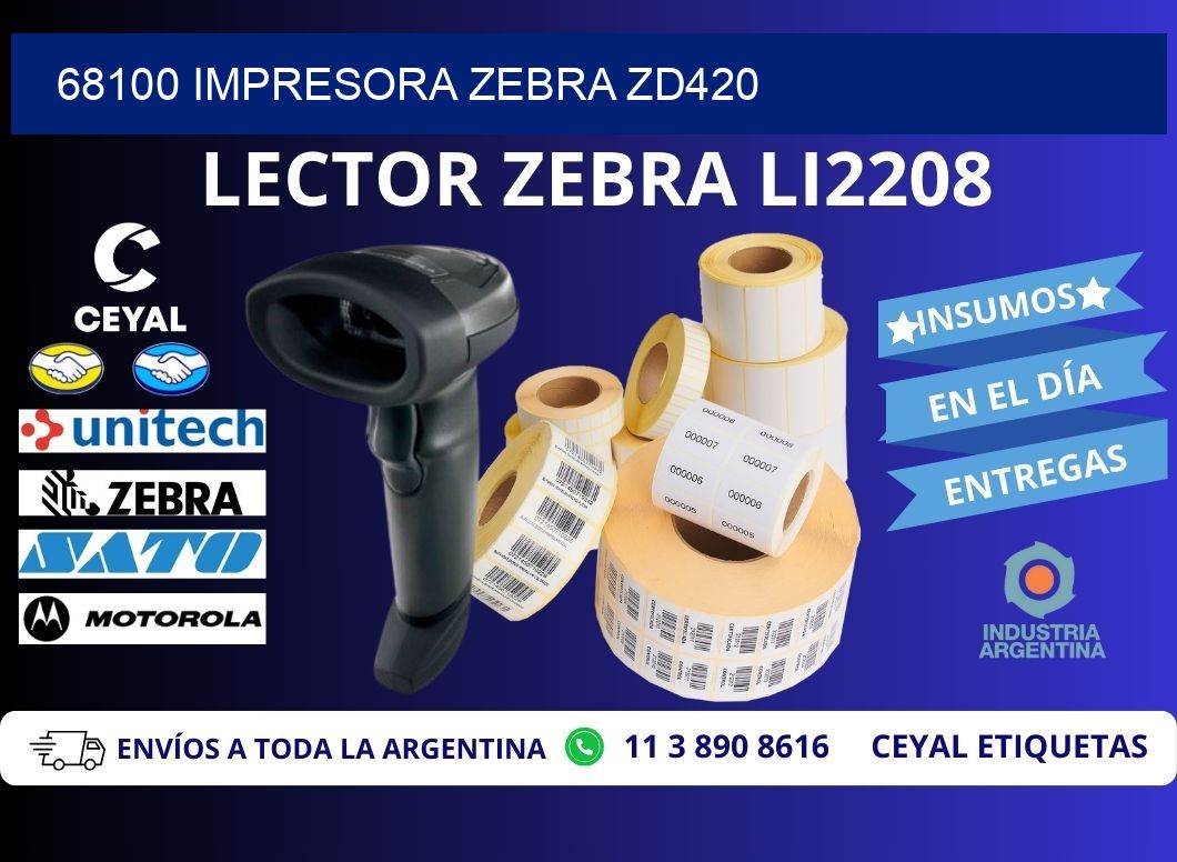 68100 Impresora Zebra ZD420