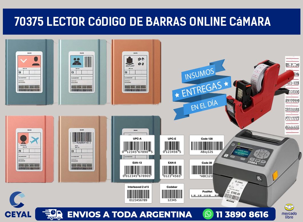 70375 Lector código de barras online cámara