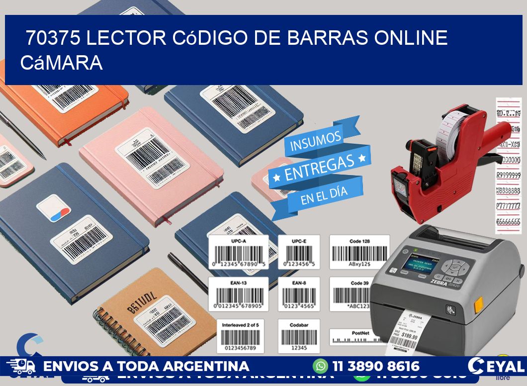 70375 Lector código de barras online cámara