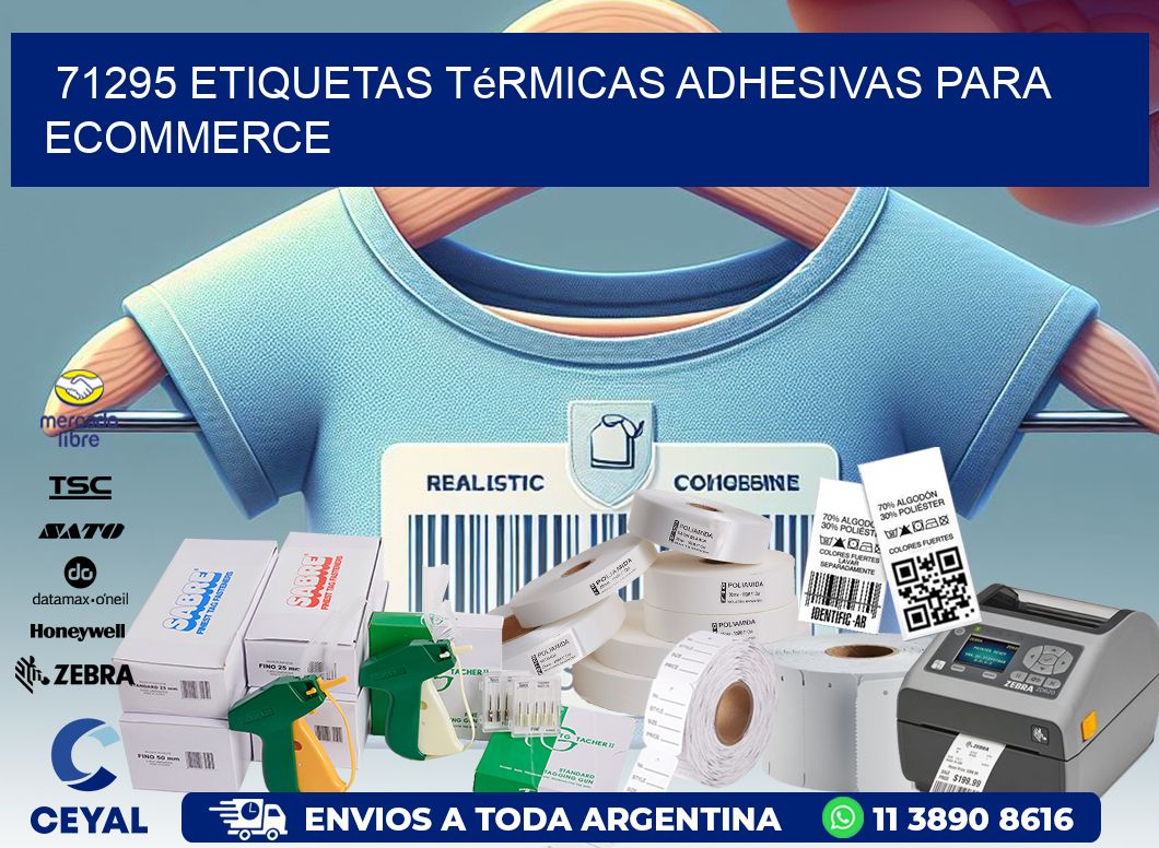 71295 etiquetas térmicas adhesivas para ecommerce