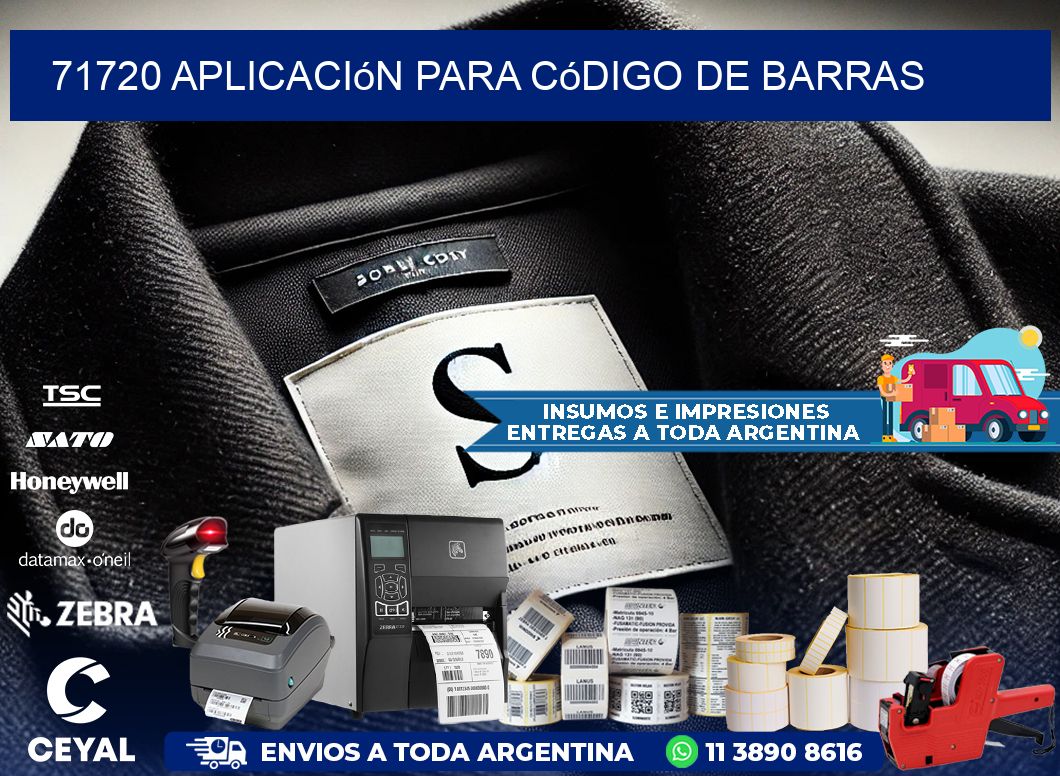 71720 Aplicación para código de barras