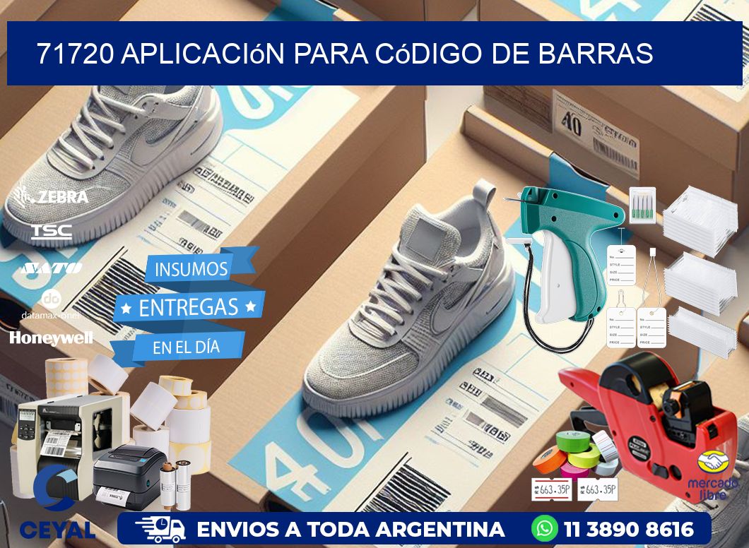 71720 Aplicación para código de barras