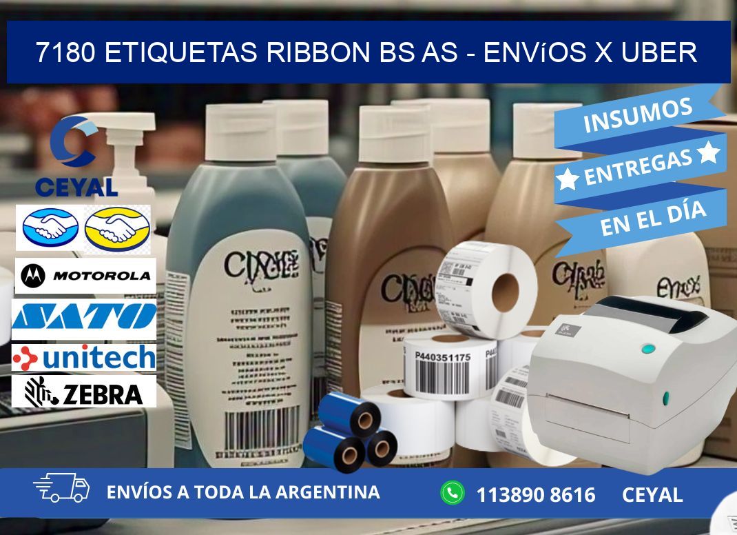 7180 etiquetas ribbon bs as – envíos x uber