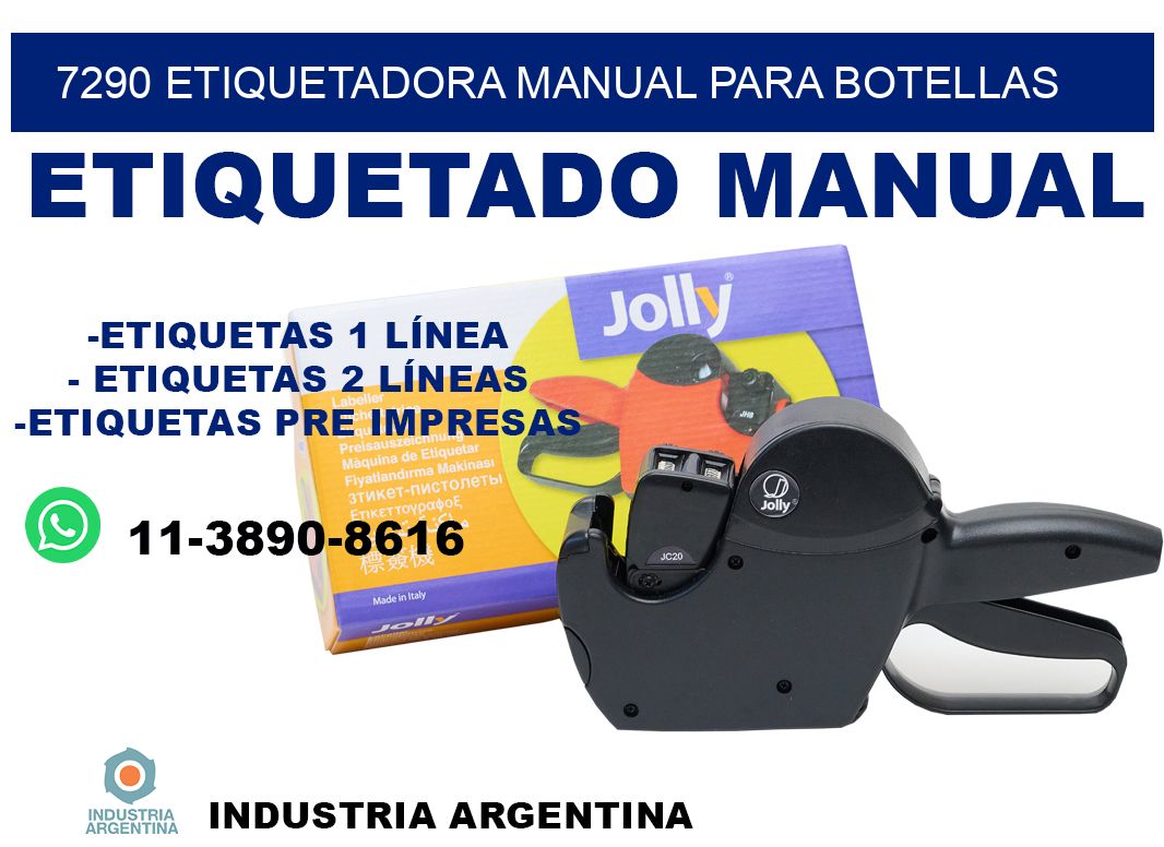 7290 etiquetadora manual para botellas