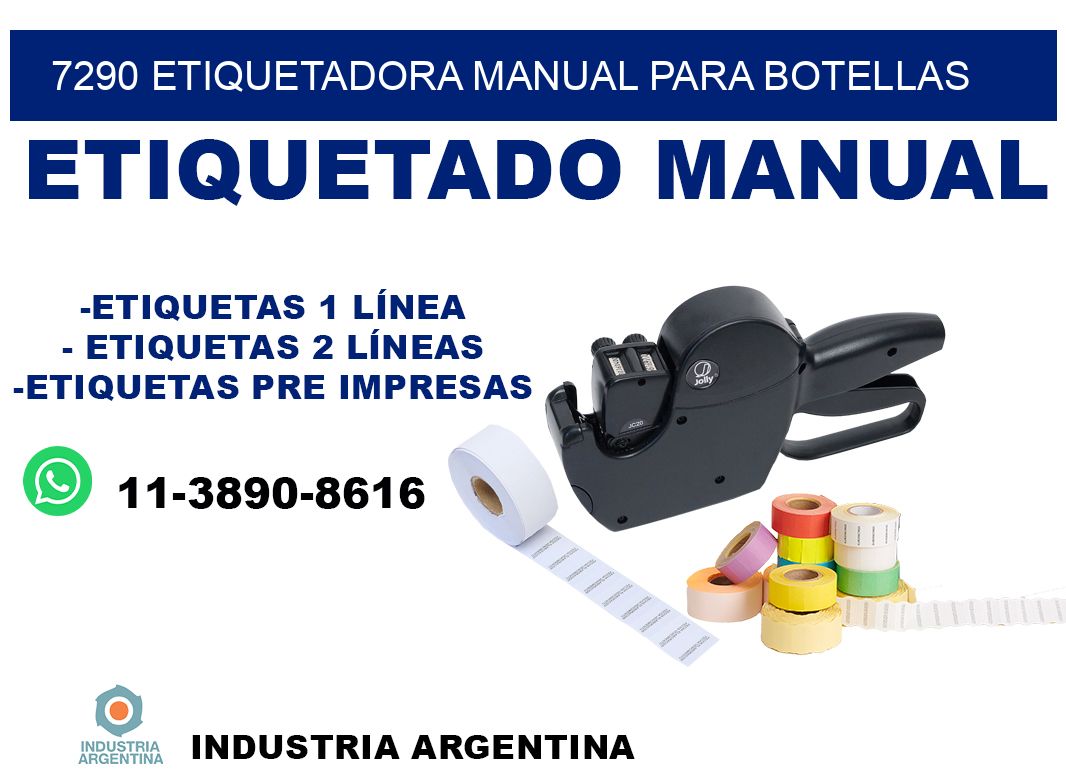 7290 etiquetadora manual para botellas