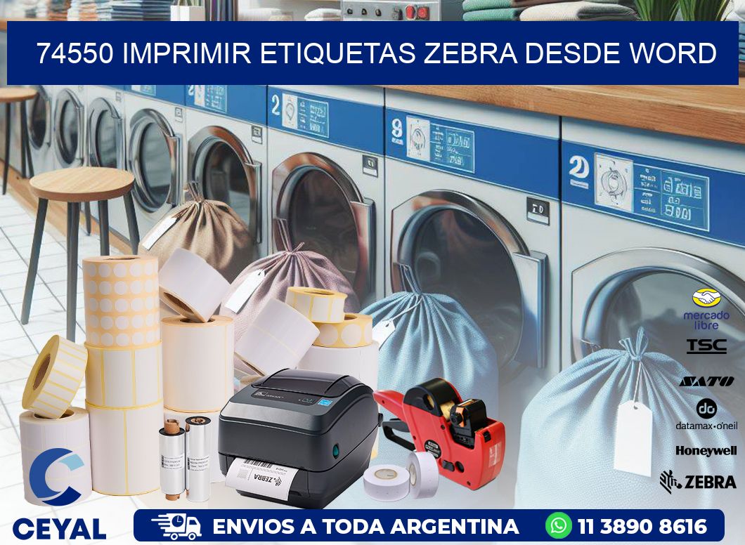 74550 imprimir etiquetas zebra desde word