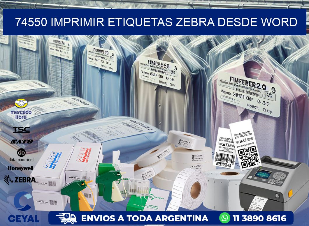 74550 imprimir etiquetas zebra desde word