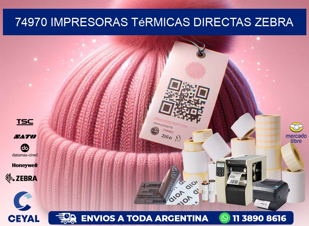 74970 impresoras térmicas directas zebra