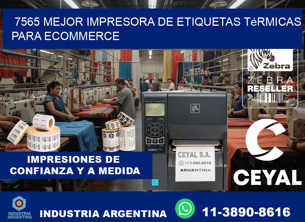 7565 mejor impresora de etiquetas térmicas para ecommerce