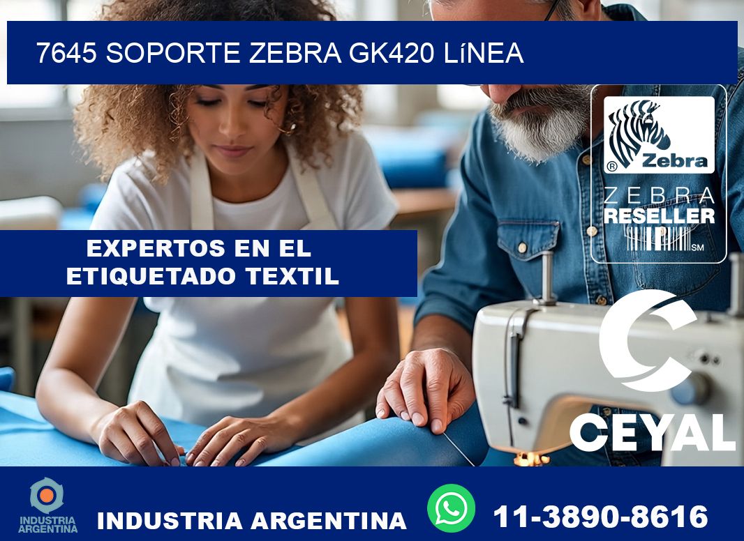 7645 soporte zebra gk420 línea