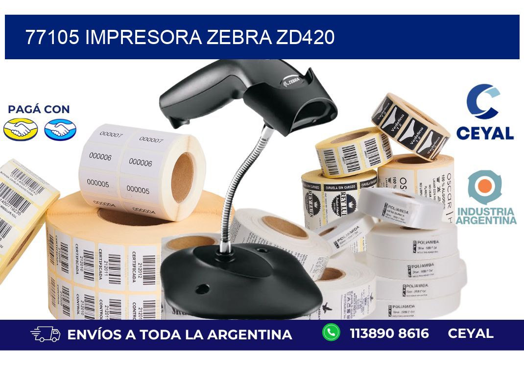 77105 Impresora Zebra ZD420