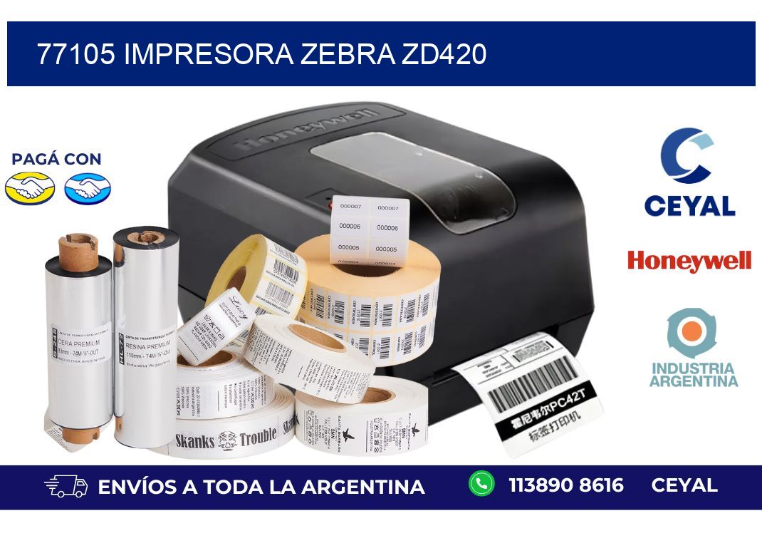 77105 Impresora Zebra ZD420
