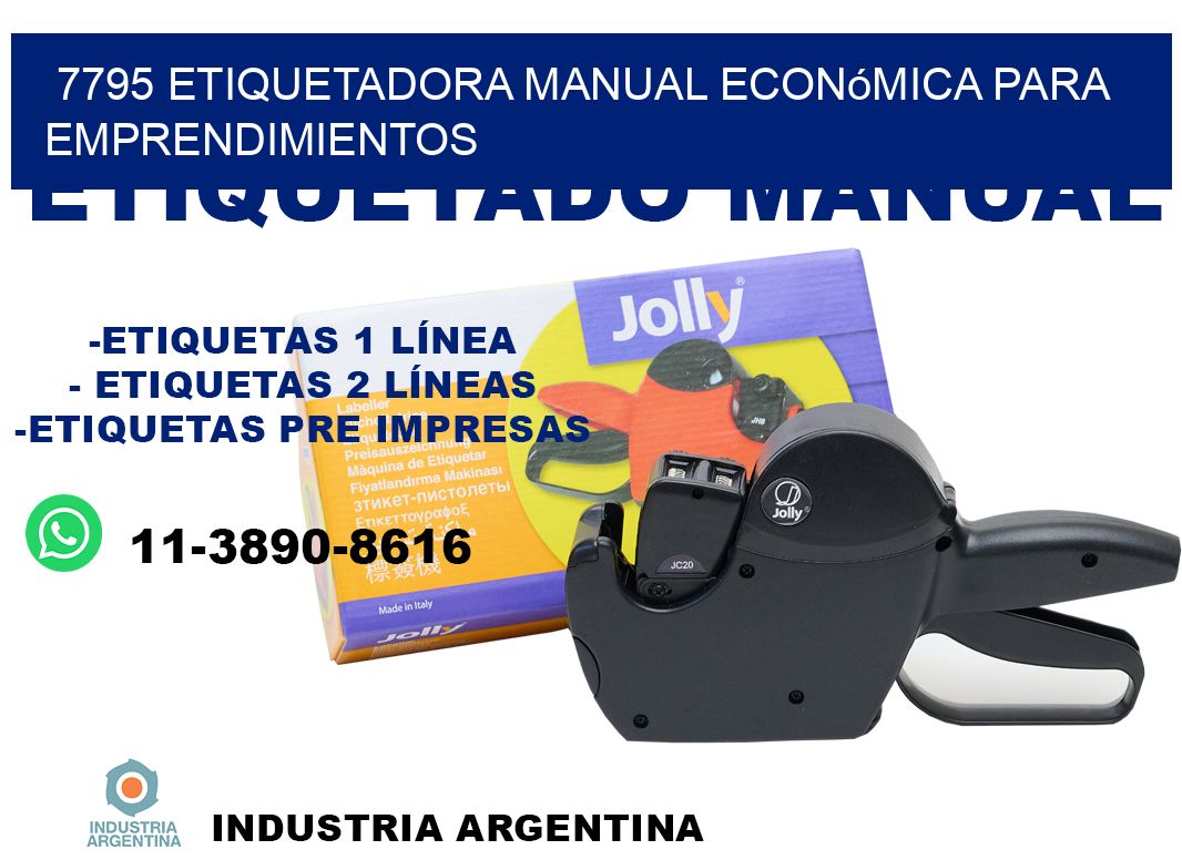 7795 etiquetadora manual económica para emprendimientos