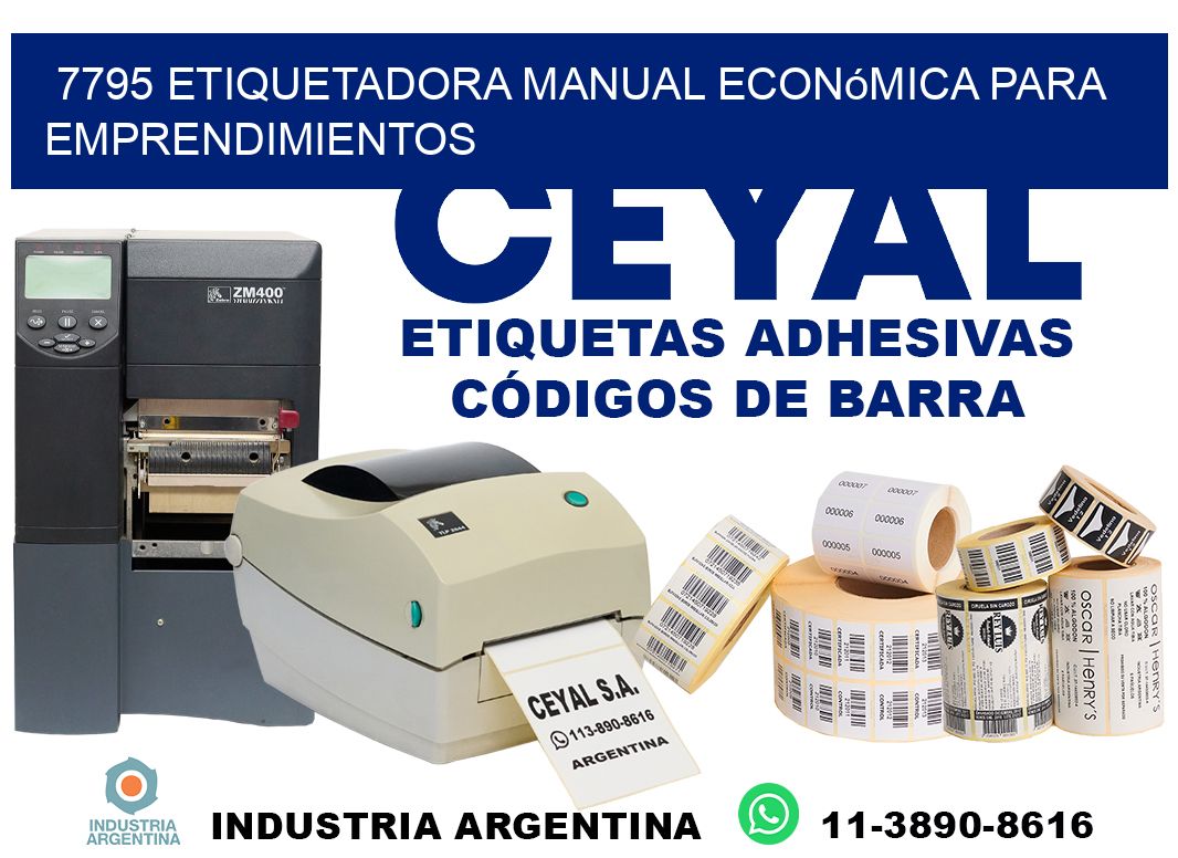 7795 etiquetadora manual económica para emprendimientos