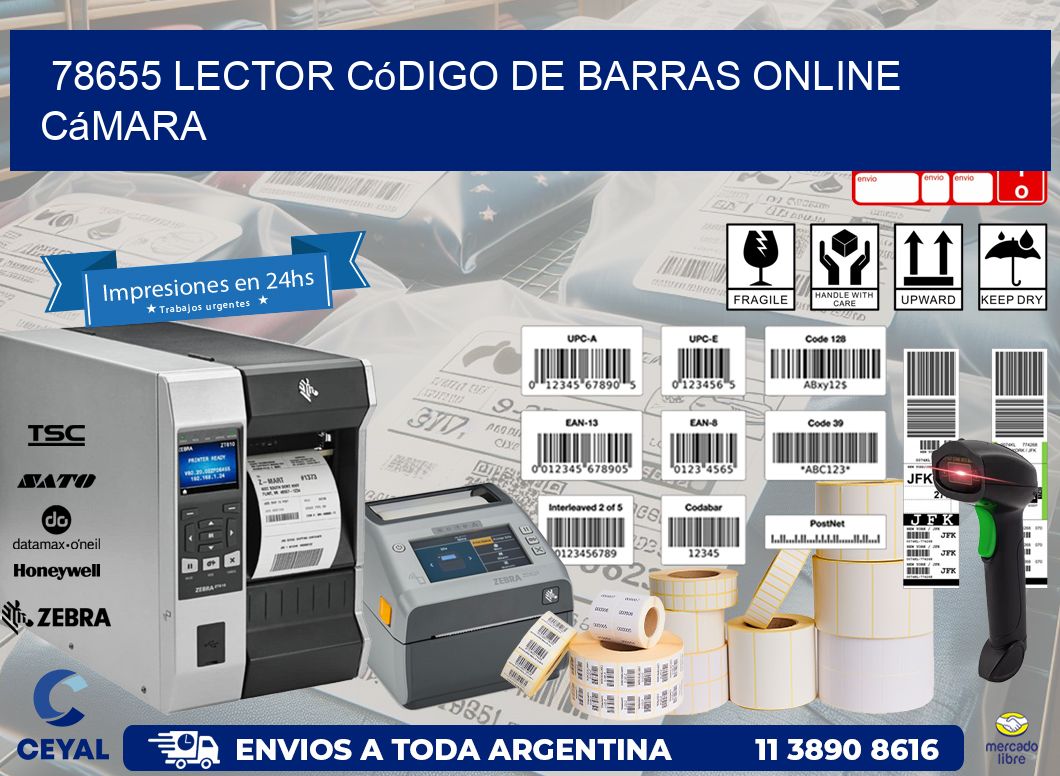 78655 Lector código de barras online cámara