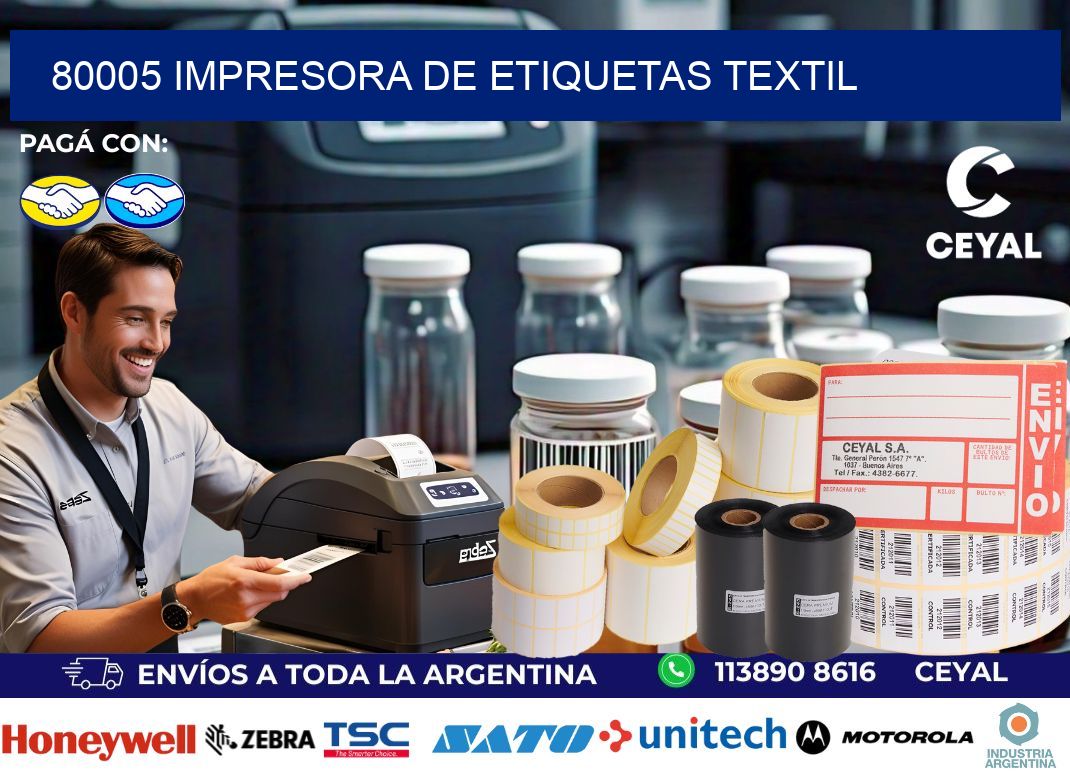 80005 Impresora de etiquetas textil