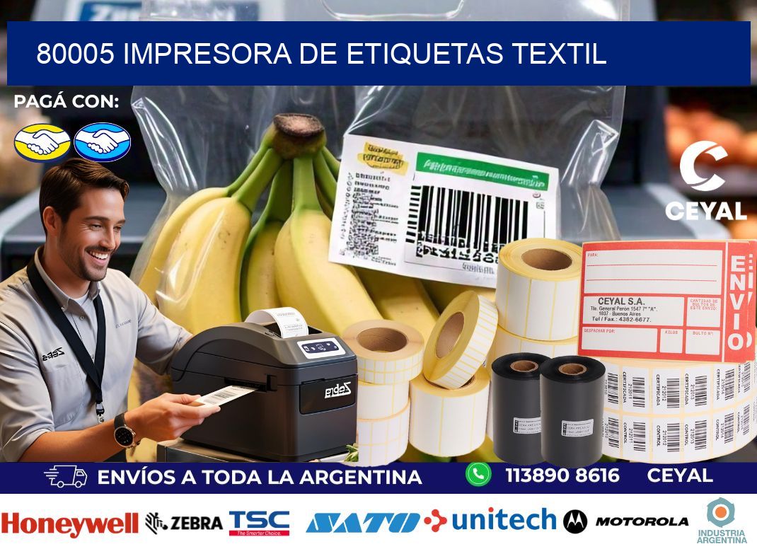 80005 Impresora de etiquetas textil