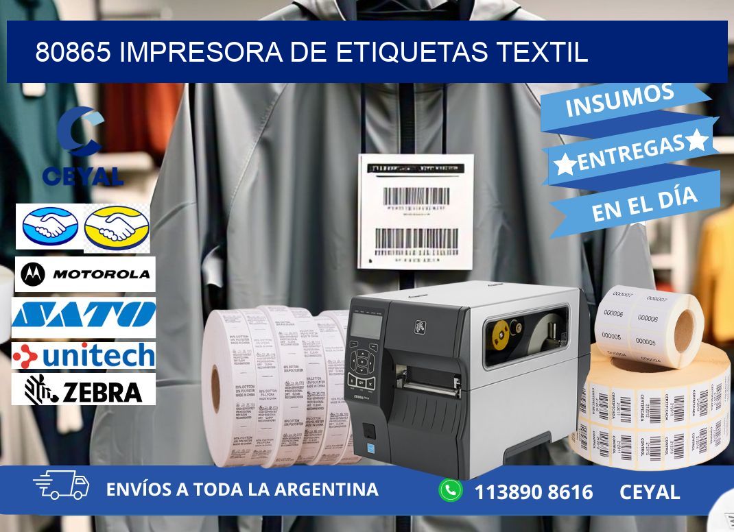 80865 Impresora de etiquetas textil