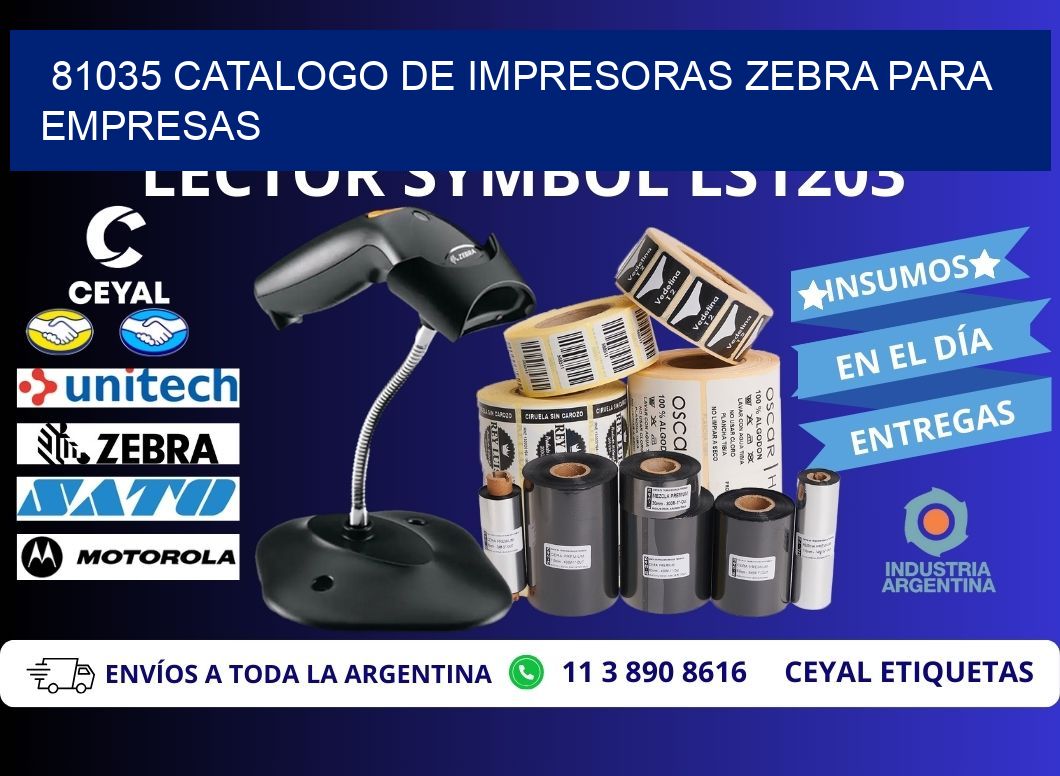 81035 catalogo de impresoras zebra para empresas