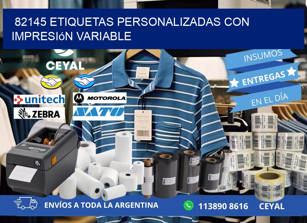 82145 etiquetas personalizadas con impresión variable