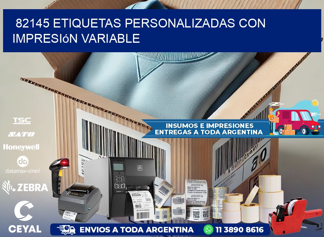 82145 etiquetas personalizadas con impresión variable