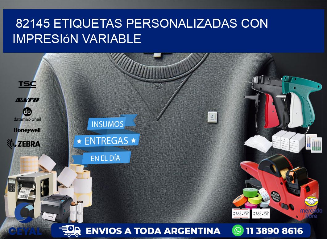 82145 etiquetas personalizadas con impresión variable