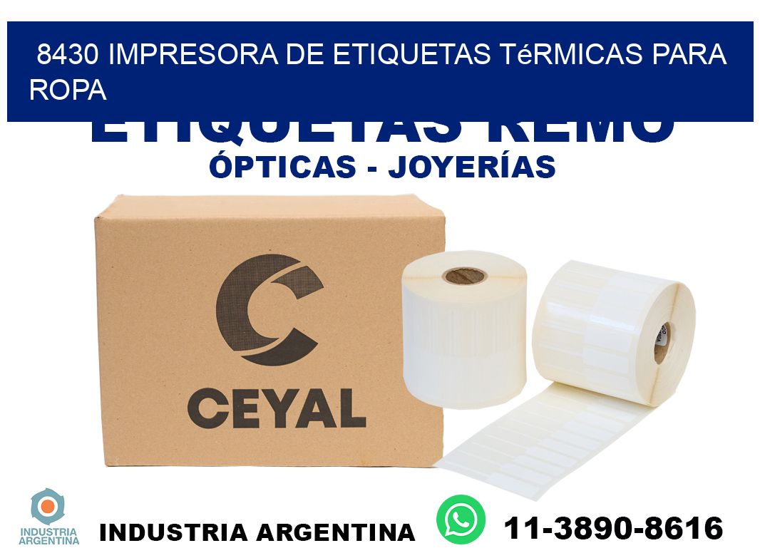 8430 impresora de etiquetas térmicas para ropa