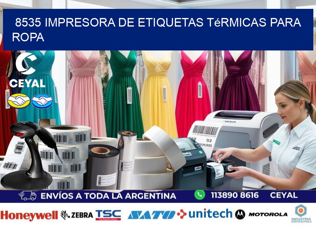 8535 impresora de etiquetas térmicas para ropa